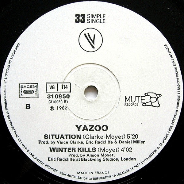 Yazoo : Don't Go (Re-mixes) / Situation (12", Single, Ltd)