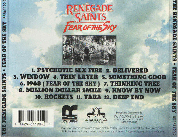 The Renegade Saints : Fear Of The Sky (CD, Album)