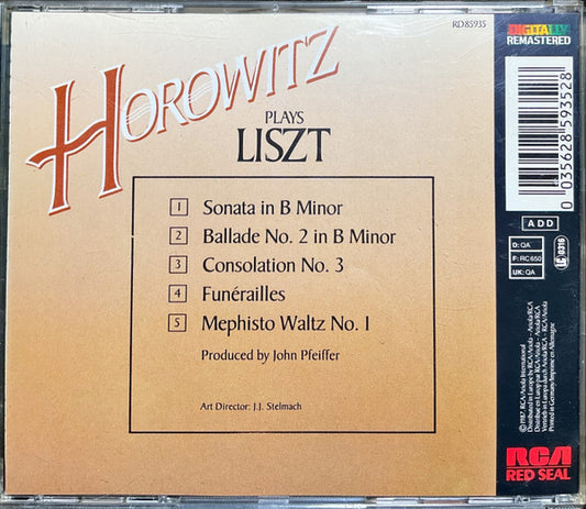 Vladimir Horowitz ,  Franz Liszt : Horowitz Plays Liszt (CD, RM)