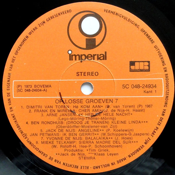 Various : Op Losse Groeven 7 (LP, Comp)