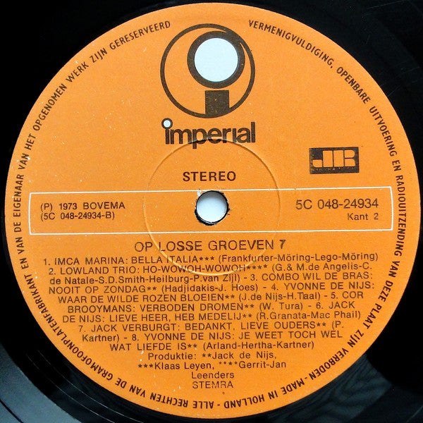 Various : Op Losse Groeven 7 (LP, Comp)