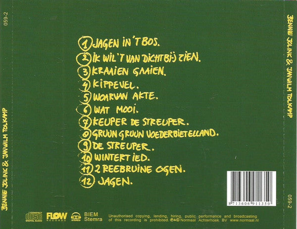 Bennie Jolink, Jan Wilm Tolkamp : Hubertus & Diana (CD, Album)