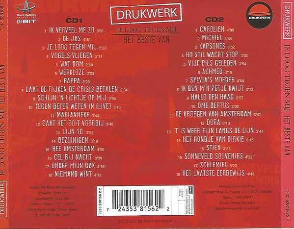 Drukwerk : Je Loog Tegen Mij: Het Beste Van Drukwerk (2xCD, Comp)