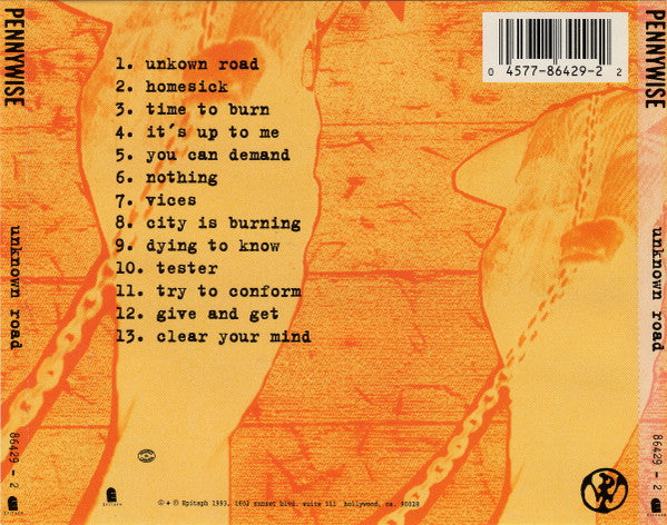 Pennywise : Unknown Road (CD, Album)