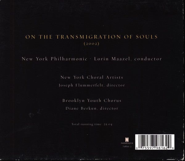 John Adams : On The Transmigration Of Souls (CD, Album)