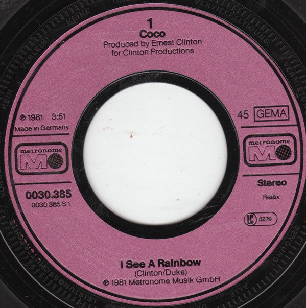 Coco (60) : I See A Rainbow (7", Single)