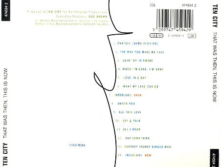 Ten City : That Was Then, This Is Now (CD, Album)