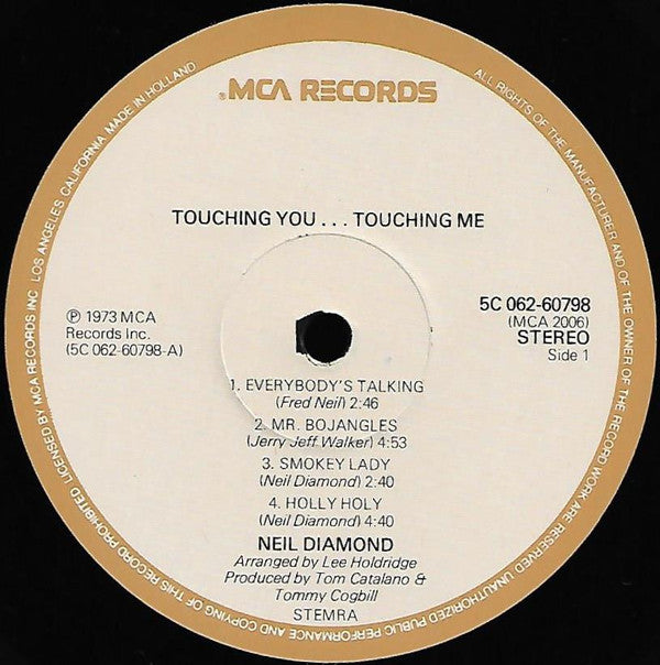 Neil Diamond : Touching You, Touching Me (LP, Album, RE)