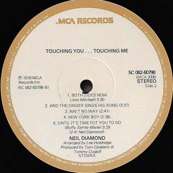 Neil Diamond : Touching You, Touching Me (LP, Album, RE)