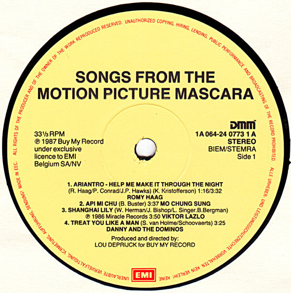 Various : Songs From The Motion Picture Mascara (LP, Album)