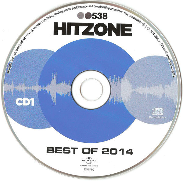 Various : Radio 538 - Hitzone - Best Of 2014 (2xCD, Comp)