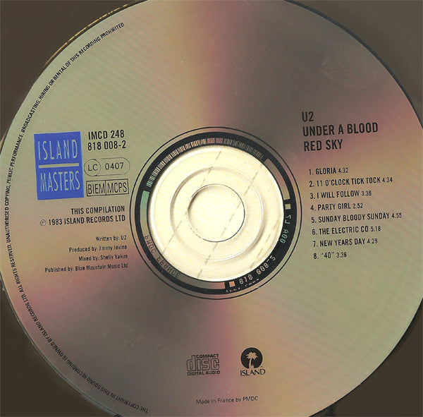 U2 : Live / Under A Blood Red Sky (CD, MiniAlbum, RE)