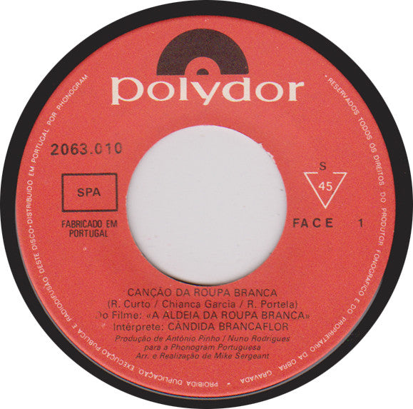 Cândida Branca Flor : Exitos De Beatriz Costa (7", Single)