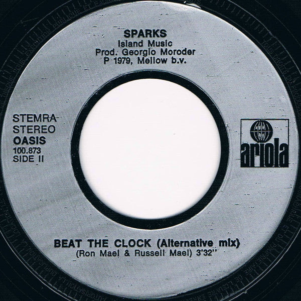 Sparks : Beat The Clock (7", Single, Sil)