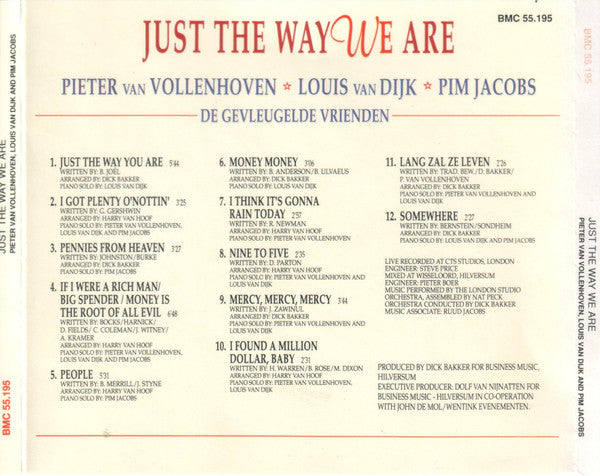 De Gevleugelde Vrienden : Just The Way We Are (CD, Album)