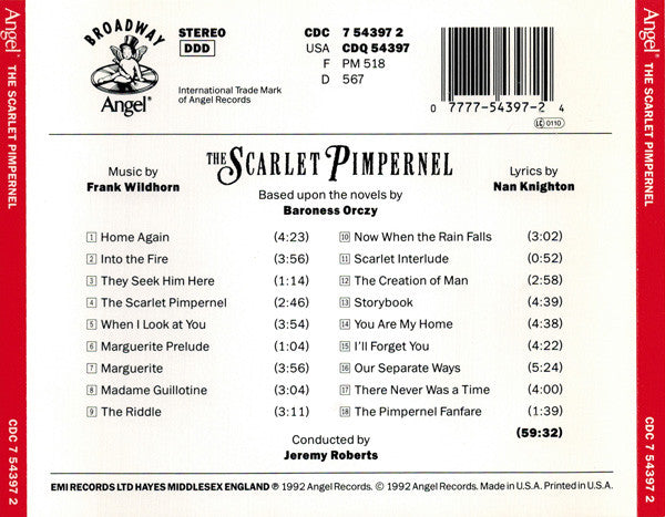 Linda Eder, Chuck Wagner, Dave Clemmons (2), Peabo Bryson : The Scarlet Pimpernel (CD, Album)