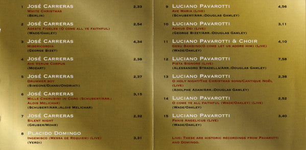 Various : Christmas With The Three Legendary Tenors (CD, Comp)