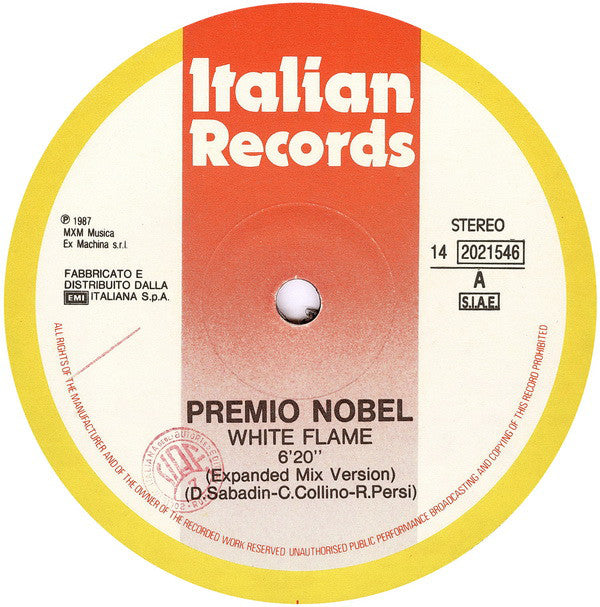 Premio Nobel : White Flame (12")