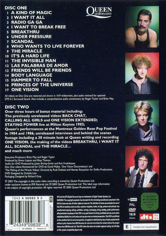 Queen : Greatest Video Hits 2 (2xDVD-V, Comp, Multichannel, PAL)