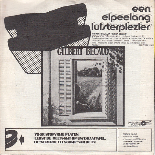 Gilbert Bécaud : L'Amour C'Est L'Affaire Des Gens (7", Single)