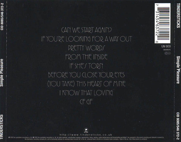 Tindersticks : Simple Pleasure (CD, Album)