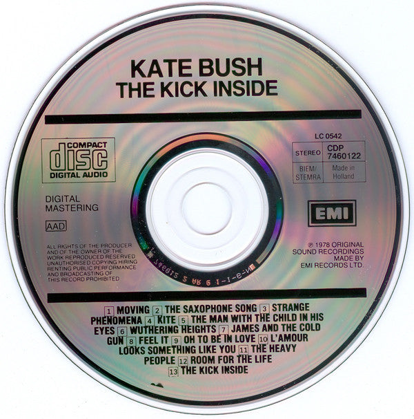 Kate Bush : The Kick Inside (CD, Album, RE)