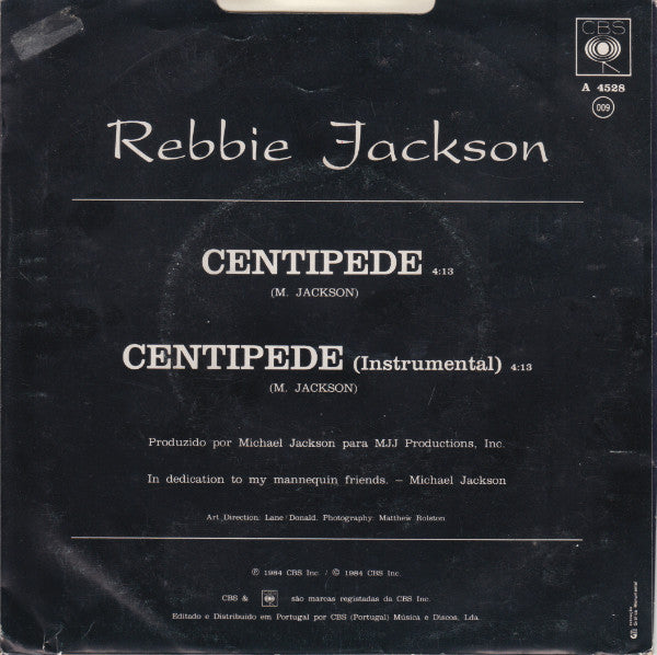 Rebbie Jackson : Centipede (7", Single)