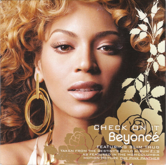 Beyoncé Featuring Slim Thug : Check On It (CD, Single, Car)