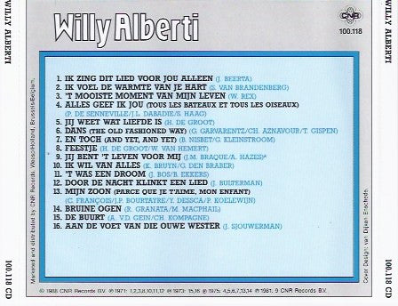 Willy Alberti : Herinneringen Aan Willy Alberti (CD, Comp)