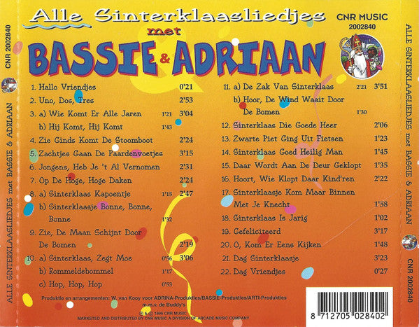 Bassie & Adriaan : Alle Sinterklaasliedjes Met Bassie & Adriaan (CD, Album)
