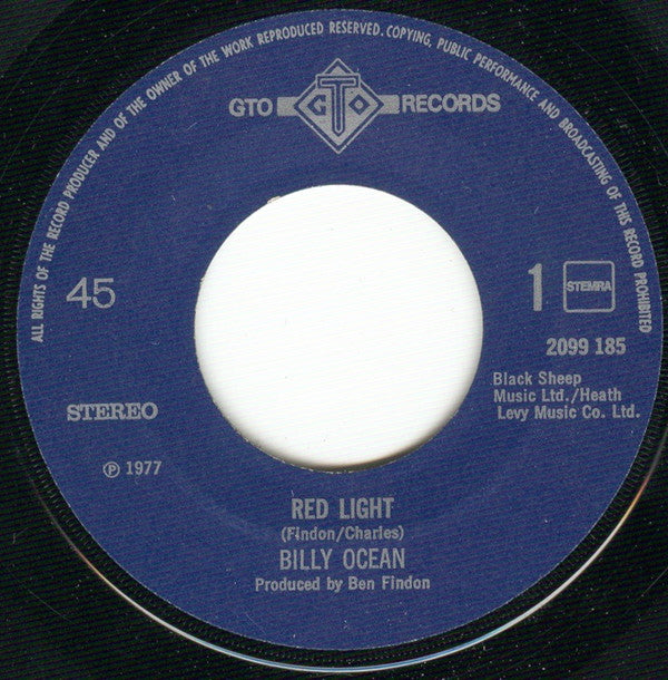 Billy Ocean : Red Light (7", Single)