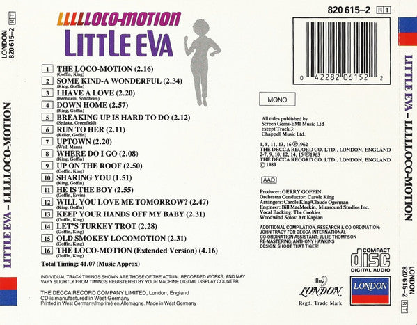 Little Eva : Llllloco-Motion (CD, Album, Mono, RM)