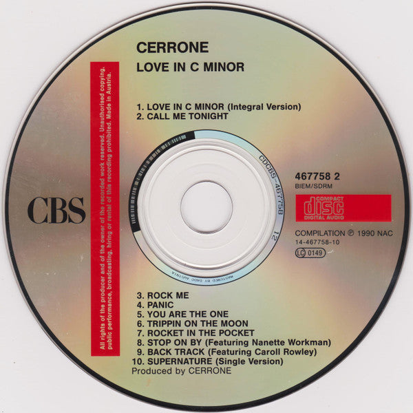 Cerrone : Love In C Minor (CD, Comp)