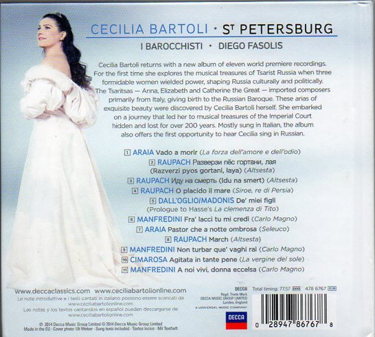 Cecilia Bartoli : St. Petersburg (CD, Album, Dlx, Ltd)