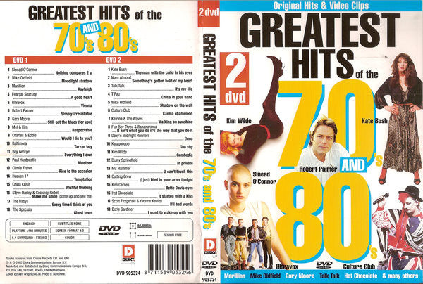 Various : Greatest Hits Of The 70's And 80's (2xDVD-V, Comp)