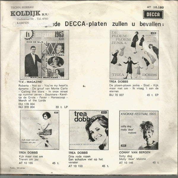 Trea Dobbs : Marmer, Staal En Steen Vergaan / Ik Dacht Dat Ik Je Meisje Was (7", Single)