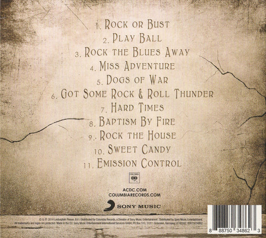 AC/DC : Rock Or Bust (CD, Album, Dig)