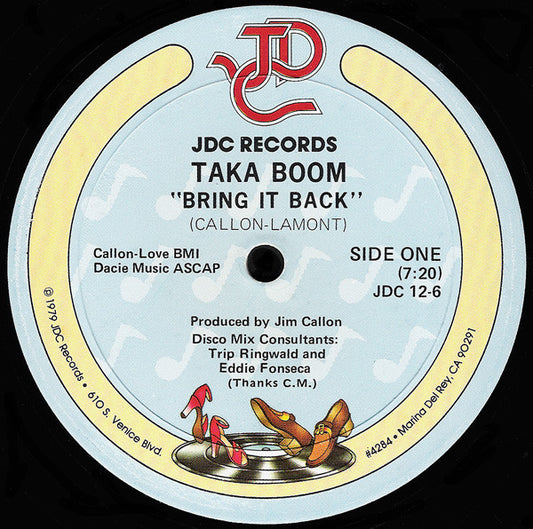 Taka Boom : Bring It Back (12")