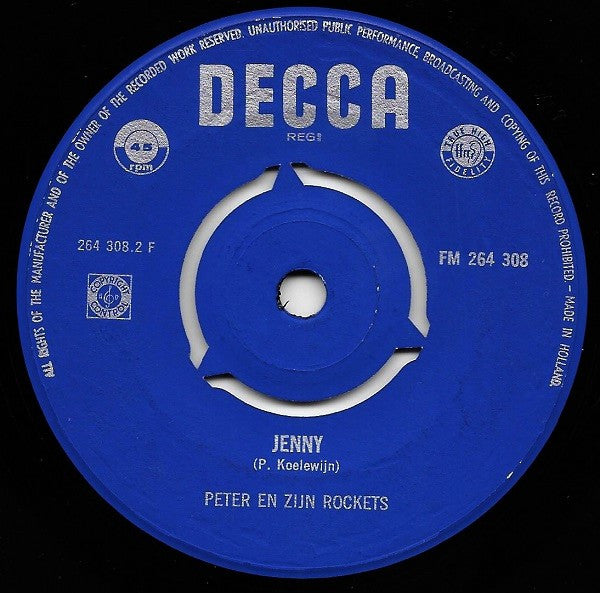 Peter Koelewijn & Zijn Rockets : Marijke / Jenny (7", Single)