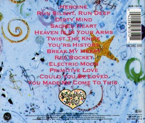 Shakespear's Sister : Sacred Heart (CD, Album)
