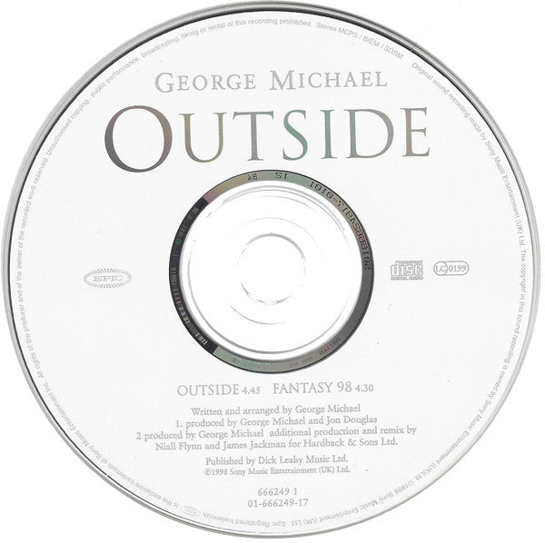George Michael : Outside (CD, Single, Car)