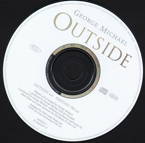 George Michael : Outside (CD, Single, Car)