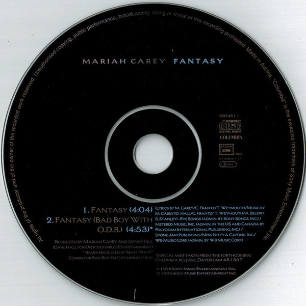 Mariah Carey : Fantasy (CD, Single, Car)