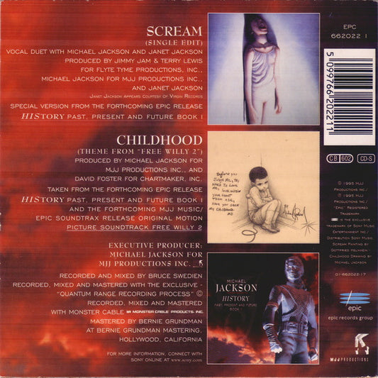 Michael Jackson : Scream / Childhood (CD, Single, Car)