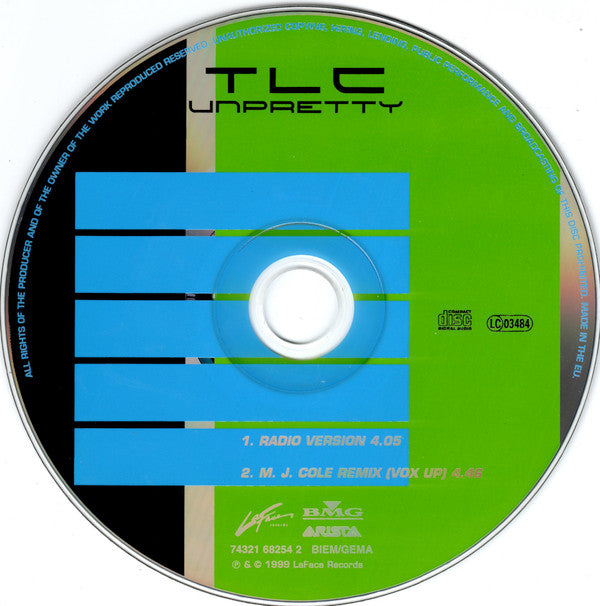 TLC : Unpretty (CD, Single, Car)