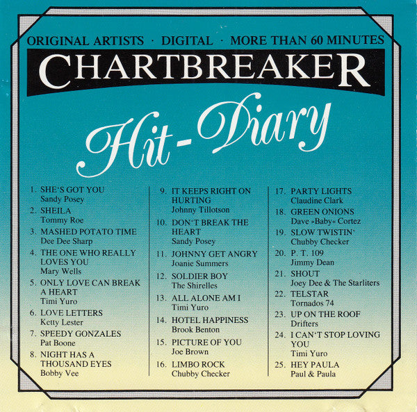 Various : Chartbreaker - Hit-Diary Vol. 5: 1962 (CD, Comp)