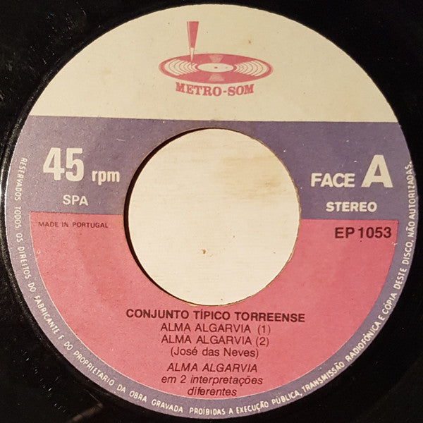 Conjunto Típico Torreense : Brincadeira Algarvia (7", EP)