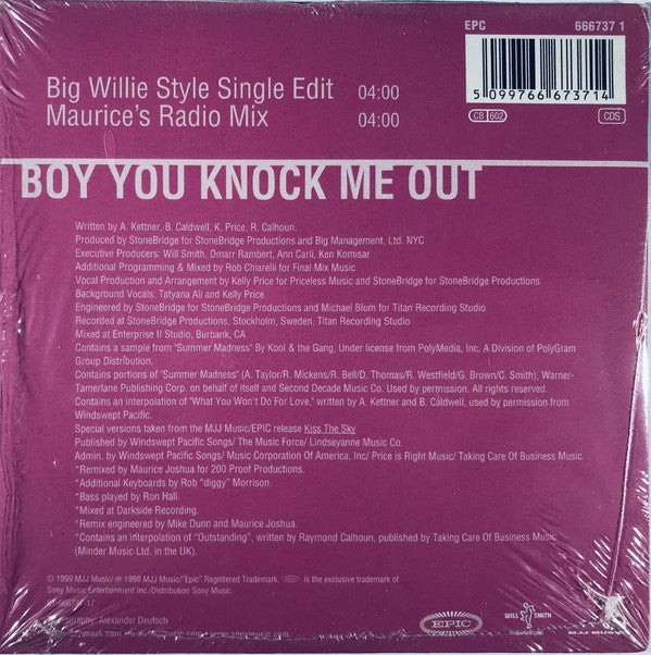 Tatyana Ali : Boy You Knock Me Out (CD, Single)