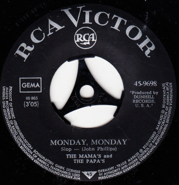The Mamas & The Papas : Monday Monday (7", Single)