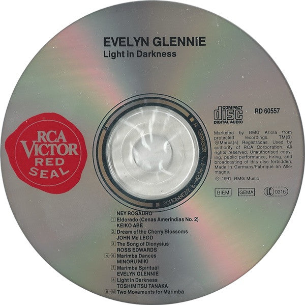 Evelyn Glennie : Light In Darkness (CD, Album)